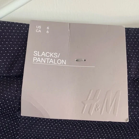 NWT H&M polka dot Slacks - Picture 4 of 5